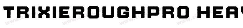 TrixieRoughPro Heavy字体转换